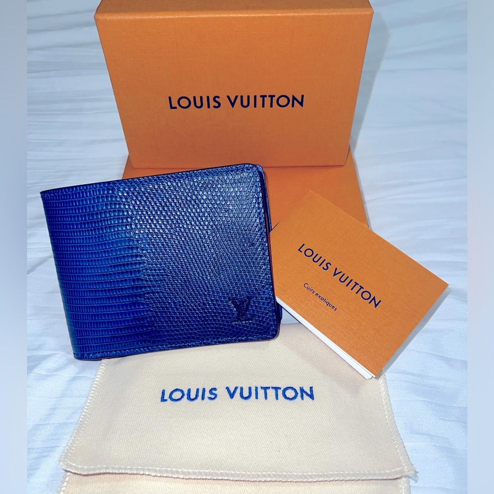 Authentic LV Exotic leather wallet ( brand new with dust bag / box)